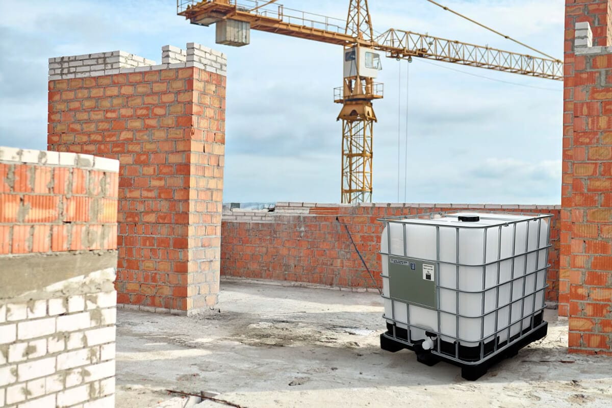 Cómo Almacenar Agua en Obra de Construcción: La Ventaja del Tote IBC de 1,000 Litros