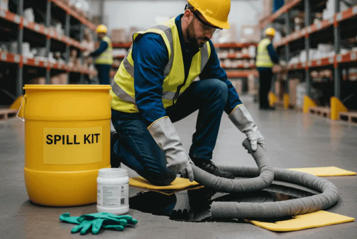 ¿Cómo Limpiar un Derrame de Aceite Industrial?